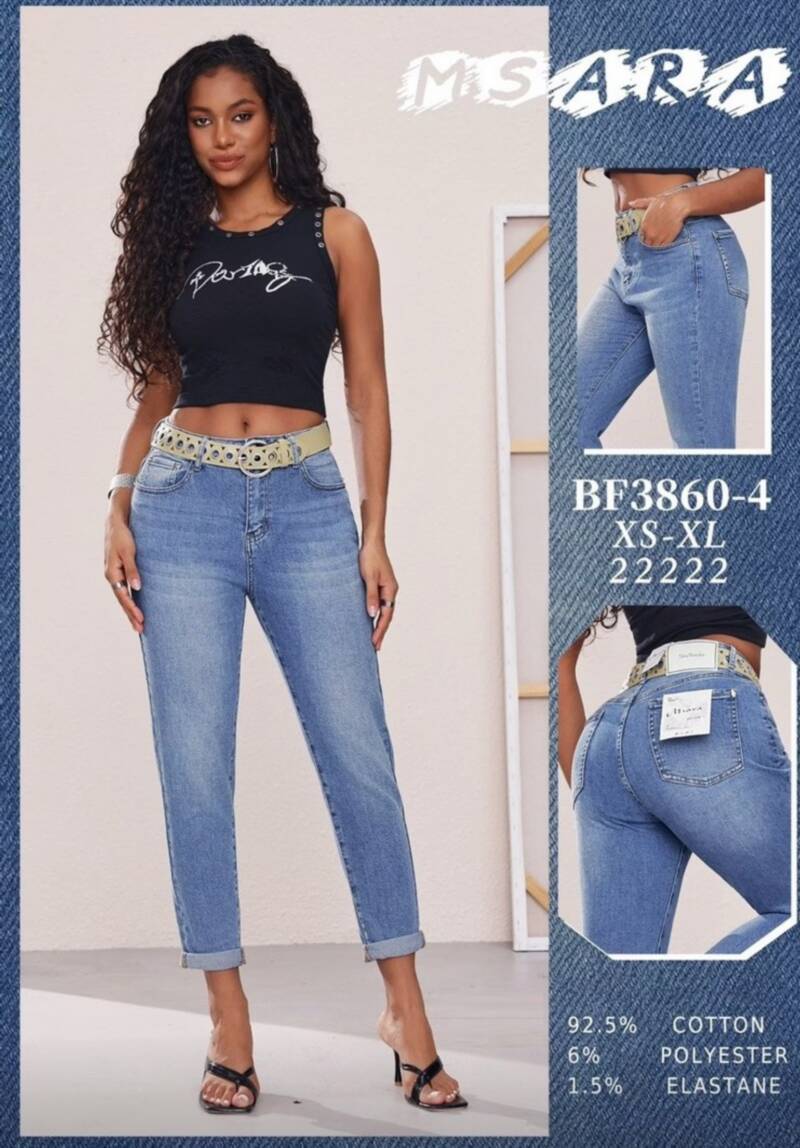 Spodnie damskie jeansy Roz XS-XL 1 Kolor Paczka 10 szt